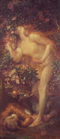george frederic watts,o.m.,r.a. Eve Tempted oil painting image